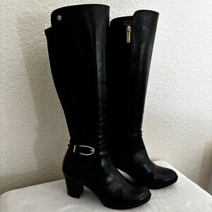 Anne Klein Black Over the Knee Boots